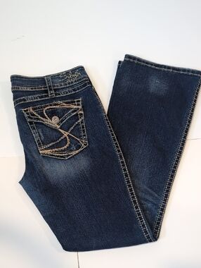 Silver Jeans Suki Surplus Bootcut Jeans with Embroidered Pockets